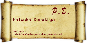 Paluska Dorottya névjegykártya